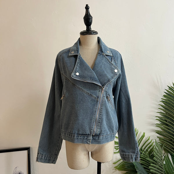 241292 -Denim Biker Jacket (40% Off)